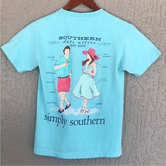 Simply Southern Date Attire Must Haves Short Sleeve Crewneck Graphic‎ T-shirt - Picture 2 of 7